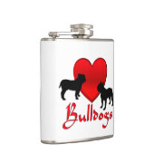 Flasques Bulldogs de coeur (Droite)