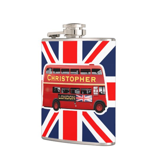 Flasques Bus classique Red London (Gauche)