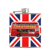 Flasques Bus classique Red London (Devant)