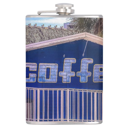 Flasques Buvez du CAFÉ dormir plus tard (Devant)