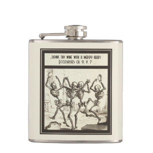 Flasques Buvez votre vin avec un coeur joyeux