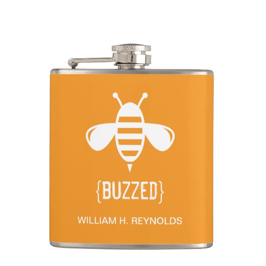 Flasques {BUZED} La fête de la nuptiale Buzzed Bee Gift (or (Devant)