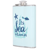 Flasques C’est de la vitamine de la mer - Citation amusante (Gauche)