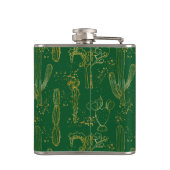 Flasques Cactus du désert d'aquarelle (Dos)