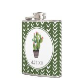 Flasques Cactus floral rose (Gauche)