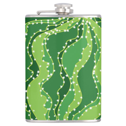 Flasques Cactus vert : motif abstrait naturel. (Devant)