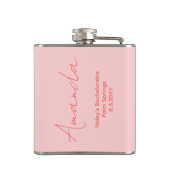 Flasques Cadeau de Fête de Fiançailles Rétro Rose Foncé Amo (Dos)