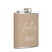 Flasques Cadeau de la fête de mariée personnalisée (Droite)