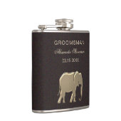 Flasques Cadeau de mariage en or (Droite)
