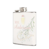 Flasques Cadeau de Mariage Rose et Prosecco Perles et Prose (Gauche)