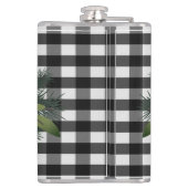 Flasques Cadeau de Noël Plaid Buffalo | Bleu (Dos)