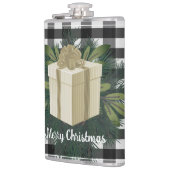 Flasques Cadeau de Noël Plaid Buffalo | Or (Gauche)