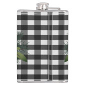 Flasques Cadeau de Noël Plaid Buffalo | Or (Dos)