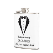 Flasques Cadeau Mariage personnalisé Tuxedo Design Flask (Gauche)