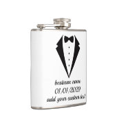 Flasques Cadeau Mariage personnalisé Tuxedo Design Flask (Droite)