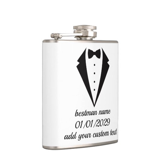 Flasques Cadeau Mariage personnalisé Tuxedo Design Flask (Droite)