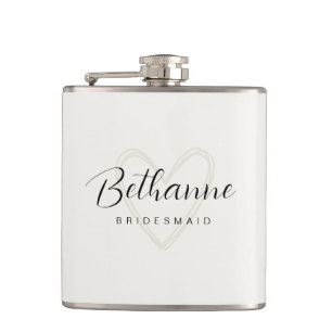 Flasques Cadeau minimaliste en beige