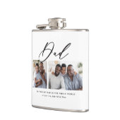 Flasques Cadeau minime de script multi photo moderne (Gauche)