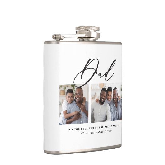 Flasques Cadeau minime de script multi photo moderne (Droite)