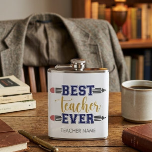 Flasques Cadeau personnalisé Meilleur Enseignant - Cadeau p