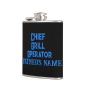 Flasques Cadeau Personnel Pour Griller Papa Vinyl Wrap (Gauche)