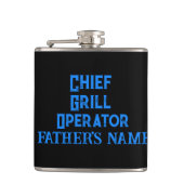 Flasques Cadeau Personnel Pour Griller Papa Vinyl Wrap (Devant)