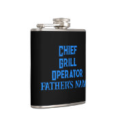 Flasques Cadeau Personnel Pour Griller Papa Vinyl Wrap (Droite)