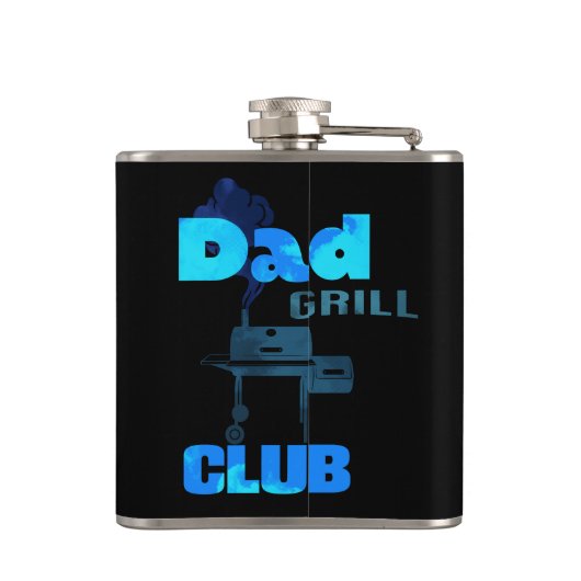 Flasques Cadeau Personnel Pour Griller Papa Vinyl Wrap (Dos)