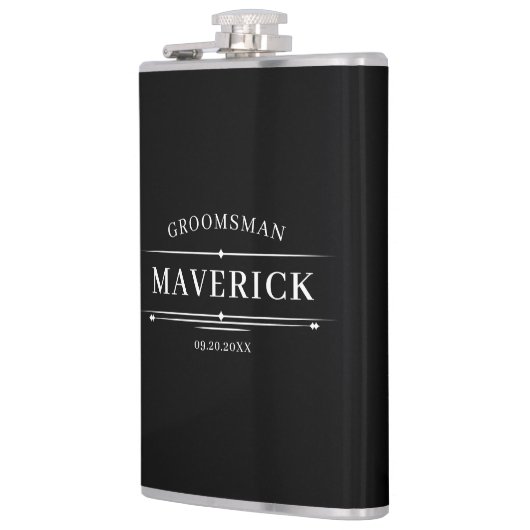 Flasques Cadeau pour Garçons d'Honneur Modernes Cadeau de M (Gauche)