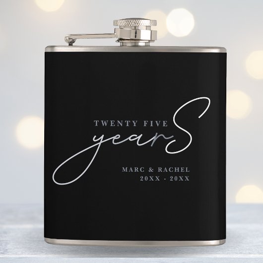 Flasques Cadeau pour les 25 ans de mariage