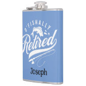 Flasques Cadeaux de retraite. Pêcheur/femme. Nom modifiable (Gauche)