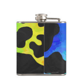 Flasques Cadeaux noir et arc-en-ciel de vache (Dos)