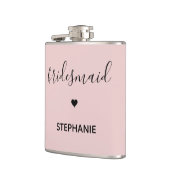 Flasques Cadeaux Personnalisés Minimalistes pour Demoiselle (Gauche)