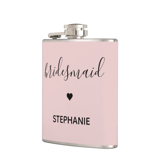 Flasques Cadeaux Personnalisés Minimalistes pour Demoiselle (Gauche)