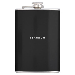 Flasques Cadeaux Personnalisés pour Homme Black Flask 8oz