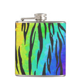 Flasques Cadeaux Tiger noir et arc-en-ciel (Devant)