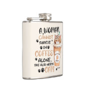 Flasques Café & Chats - Cute Kawaii Art (Droite)