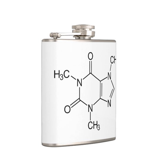 Flasques Caféine Molécule Chimie Café Atomes (Droite)