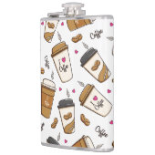 Flasques Cafés, Fèves de café, Amateur de café, Coeurs (Gauche)