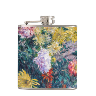 Flasques Caillebotte - Chrysanthèmes blanc et jaune