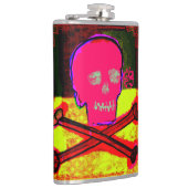 Flasques Calavera Skull pgeek NFT Art Rouge Jaune Noir (Droite)