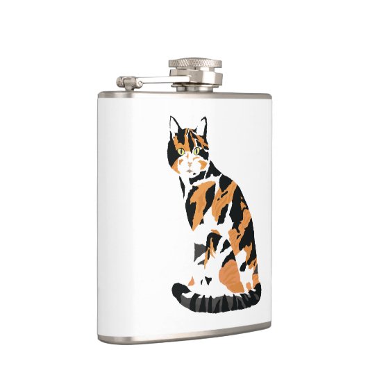 Flasques Calico chat assis (Droite)