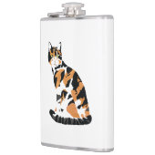 Flasques Calico chat assis (Gauche)