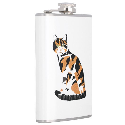 Flasques Calico chat assis (Droite)