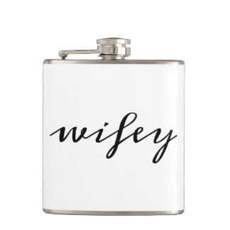 Flasques Calligraphie moderne Black Wifey Script
