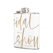 Flasques Calligraphie Or moderne Douche nuptiale (Gauche)