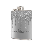 Flasques Calligraphie Parties scintillant d'argent personna (Gauche)