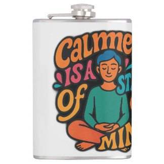 Flasques Calmess Est Un État D'Esprit - Méditant Yogi Zen A