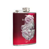 FLASQUES CAMEO ANTIQUE, LUNE DAME DE NUIT AVEC OWL MONOGRAM (Droite)