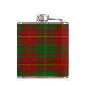 Flasques Cameron tartan rouge vert plaid (Dos)